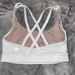 White Lululemon Bra, Size 4